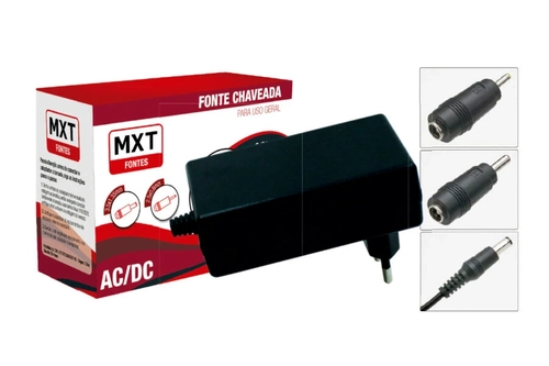FONTE PARA TABLET E NOTEBOOK 5V 3A CONECTOR C+ - MX-05V3A - MXT