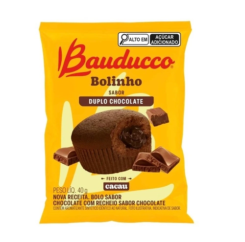 Bolinho Sabor Duplo Chocolate Bauducco 40g