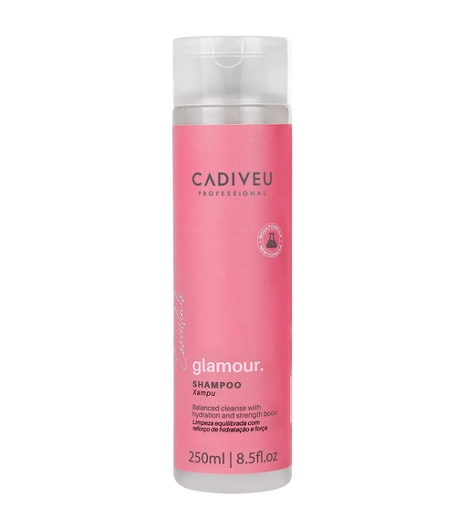 Shampoo Glamour Hidratante e Fortalecedor Cadiveu Professional Essentials 250ml
