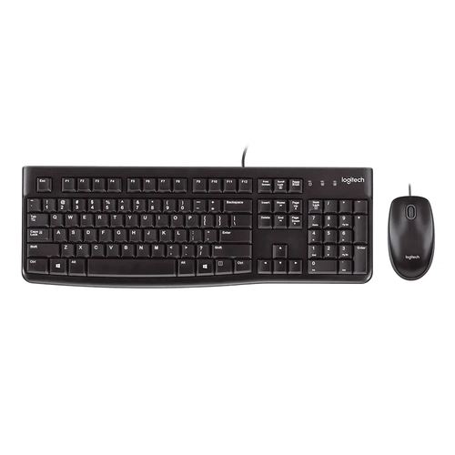 Kit Teclado e Mouse Logitech Mk120 Preto Usb 920-004429-v