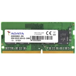 Memória Adata Para Notebook 8gb Ddr4 3200mhz Cl22 - Ad4s32008g22-sgn