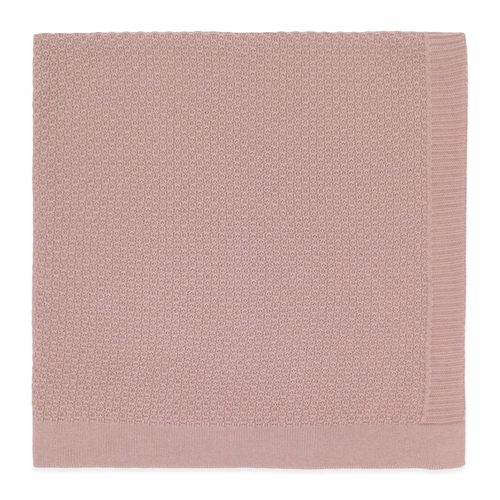 Manta Tricot Rosa Ponto Diferenciado - Feminina