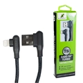 Cabo Cel/dados Usb 3.0 P/ Iphone 90° Malha 1m (blister) Mod. Xc-cd-39