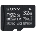 Cartão Memória Sony, MicroSD, Classe 10, 32GB - SR- 32UY2