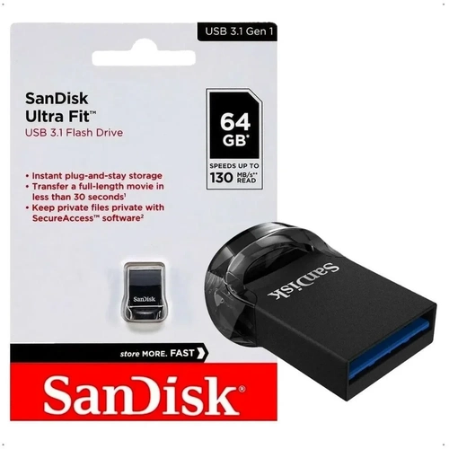PEN DRIVE SANDISK ULTRA FIT USB 3.1 64GB