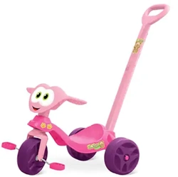 Triciclo Zootico Passeio e Pedal, Bandeirante, Rosa