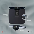 Balança Bioimpedância 55 Análises Corporais Digital e com Bluetooth -  Relaxshop Bio Ultra Preta