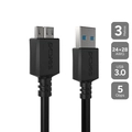 Cabo P/ Hd Externo Usb a 3.0 Macho P/ Micro Usb b 3.0 - 3 Metros - Puamcm3-3