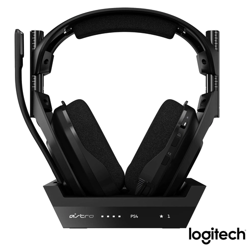 Headset Sem Fio ASTRO Gaming A50 + Base Station Gen 4 com Áudio Dolby - PS4, PC, Mac - 939-001674