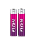 Pilha Recarregável AAA Elgin 1000mah ( palito ) com 2 unidades.