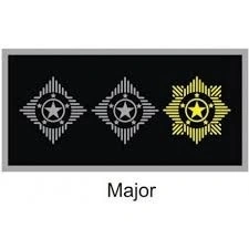 Divisa de Gola Major (Emborrachado) PM