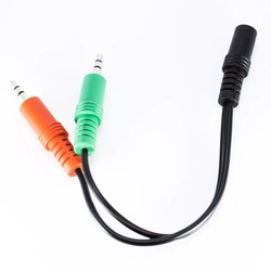 Cabo P2 Stereo x J2 4c 15cm - Nwt