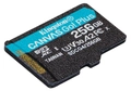 Cartão de Memória Kingston, Micro SD, 256GB, Canvas GO Plus, CLASSE 10 com Adaptador, Leitura 200MB/S, Gravação 160MB/S - SDCG4