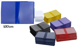 Carteirinha p/ Foto 5X7 pacote c/100 unid. cores sortidas