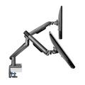 Suporte Articulado C/ Mola para 2 Monitores 17 a 32 C/ 2x USB 3.0 - Cinza - Sm-015gd