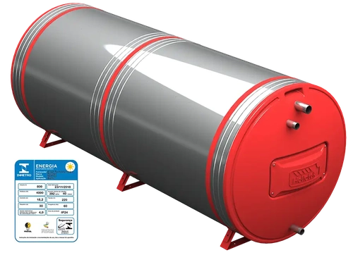 Reservatório Térmico - 1.000 Litros - Baixa Pressão - MK1000 BP - INOX 444 - HELIOTEK