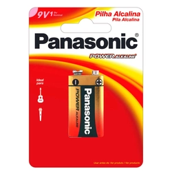 Bateria Alcalina Panasonic 9V - 6LF22XAB/1B24