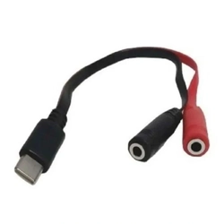 Cabo Adaptador de Áudio 2 P2 Femea X Tipo C Macho TB-1446