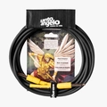 Cabo de Guitarra Samurai 0,30mmm Conector P10/p10 20ft 6,10 Metros Preto