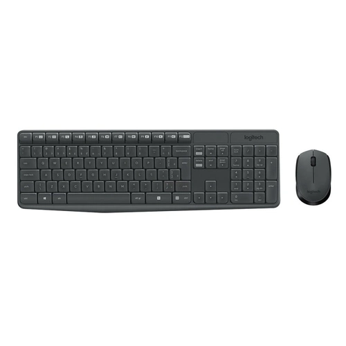 Kit Teclado e Mouse Logitech Mk235 Preto S/fio 920-007903-c
