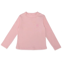 Camiseta Manga Longa Cotton Gola Reta Rosa Charpey - Feminina