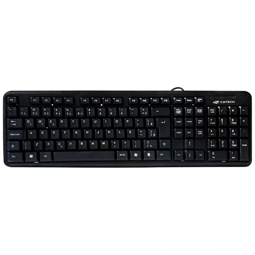 Teclado C3TECH Abnt2 Preto USB - KB-13BK