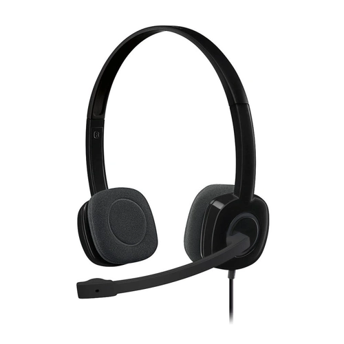 Headset Logitech H151 Preto Estéreo Analógico 981-000587