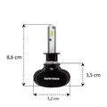 Lampada Ultraled Tp-6101 Tarponn H1 12v 40w 4000lm 6000k Par