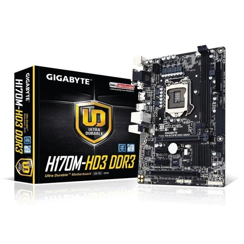 Placa Mãe Gigabyte H170M-HD3 Ddr3 Chipset H170 Lga 1151
