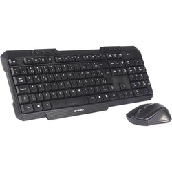 Kit Teclado e Mouse Sem Fio C3TECH K-W10 Preto