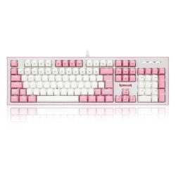 Teclado Mecânico Gamer Redragon Hades LED Branco Switch Blue - K623-WP-BLUE