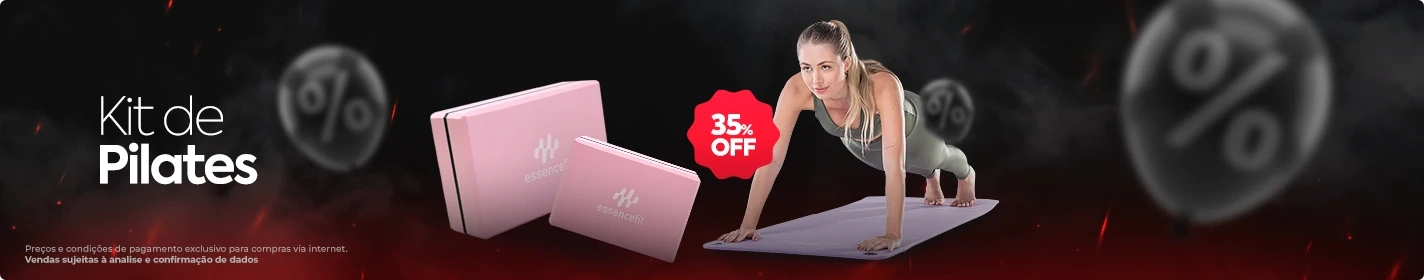 Kit Pilates Relaxshop: Bloco + Tapete Lilas