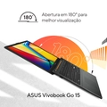 Notebook ASUS Vivobook Go 15, AMD Ryzen 3 7320U, 4GB, 128GB SSD, Windows 11 Home, 15,6 LED FHD, Mixed Black