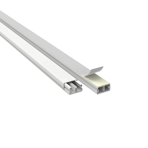 Canaleta Enerbras 20x10x2000 Branca Com Dupla Face Com Divisao