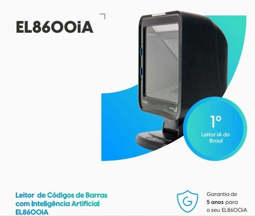 Leitor De Códigos De Barras Elgin El8600 Ia Com Fio 2d Usb Fixo - 46el8600im00