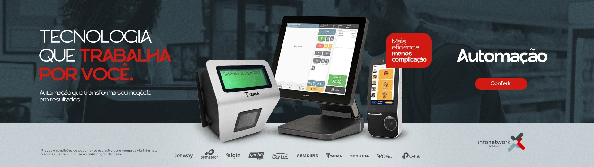 Tecnologia que trabalha por você. Automação que transforma seu negócio em resultados. Mais eficiênci