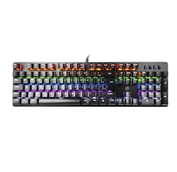 Teclado Mecânico Gamer HP USB GK100 Preto - Layout ABNT2 Led RGB