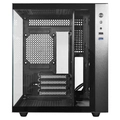 Gabinete gamer K-MEX Aquário Micro CG-02SB, RGB,  Lateral de Vidro Temperado, s/fan, Preto - CG-02SB