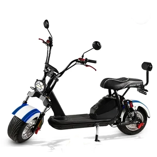 Scooter Eletrica Wehawk Modelo X16 2000w Bat 60v 20ah 2 Lugares White/blue Ge.04