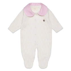 Macacão Manga Longa Tricot com Gola Feminino – Off White