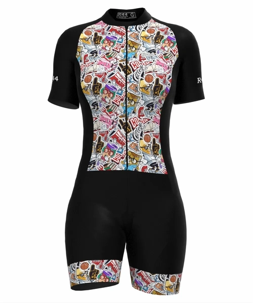 Macaquinho de Ciclismo Feminino Rododendro