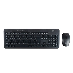 Kit Teclado e Mouse Sem Fio Recarregável Usb 1600dpi Preto - Tc250
