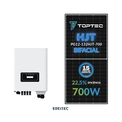 Gerador Edeltec Solar Deye 14,70 Kwp Mon. 220v Fibrometal (10k/700w Bifacial)