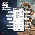 Balança Bioimpedância 55 Análises Corporais Digital e com Bluetooth V1