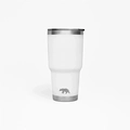 Copo Térmico Tumbler 30 OZ 887ml com Tampa - QGK (Branco)