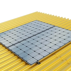 ESTRUTURA PARA 2 MÓDULOS SKS METÁLICO MINI TRILHO (SEM PERFIL)