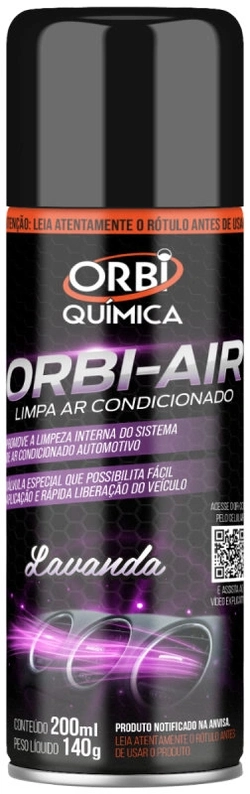 Limpa Ar Condicionado Orbi-air Orbi Quimica Lavanda 200 Ml