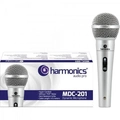 Microfone Dinâmico Supercardióide Harmonics Cabo 4,5 Metros Prata - Mdc201