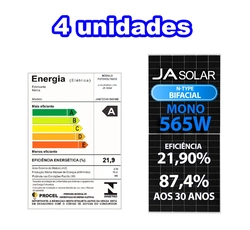 Painel Solar Fotovoltaico Painel Jam72d40-565/mb 565w Deep Blue 144 Bifacial 21,9% Eficiencia