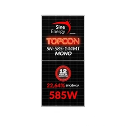 Painel Solar Sine Energy 585w Sn-585-144mt Mono N-type Topcon - 740 Un/cntr